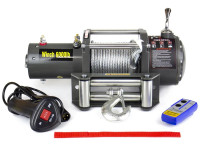 Лебедка электрическая 12V Electric Winch 6000lbs / 2722 кг стальной трос