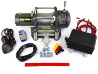 Лебедка электрическая 12V Electric Winch 6000lbs / 2722 кг стальной трос