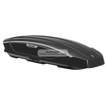 Автобокс Broomer Venture XL 500л 2130*890*420 черный глянец Fast Mount 195см