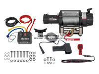 Лебёдка автомобильная электрическая 24V Runva 18000 lbs влагозащищенная, стальной трос
