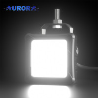 Светодиодные фары Aurora ALO-D3-2-P23-RGB с подсветкой 30W дальний свет 10° 200 метров (пара)