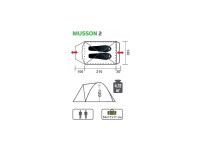 Палатка HELIOS треккинговая MUSSON-2