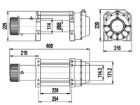 Лебедка электрическая для эвакуатора Master Winch X16800 12V 7640 кг со стальным тросом