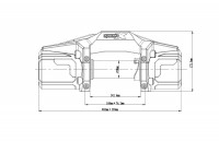 Лебёдка автомобильная электрическая 12V Runva 6000 lbs 2722 кг синтетический трос