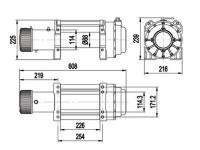 Лебедка электрическая автомобильная Master Winch X16800 24V 7640 кг со стальным тросом IP68