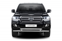 Защита переднего бампера двойная 63/63мм (НПС) Toyota Land Cruiser 200 с 2014