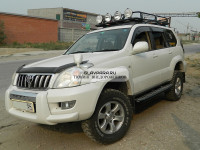 Пороги силовые Главная Пара для Toyota Land Cruiser Prado 120 с алюминиевым листом