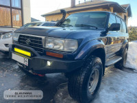 Бампер силовой передний STC Toyota Land Cruiser 80 с защитной дугой, под балку и птф