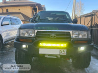 Бампер силовой передний STC Toyota Land Cruiser 80 с защитной дугой, под балку и птф
