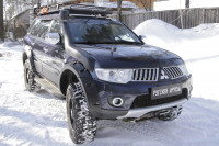 Расширители колёсных арок для Mitsubishi Pajero Sport 2008-2013 (вынос 60 мм, шагрень)