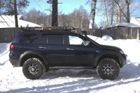 Расширители колёсных арок для Mitsubishi Pajero Sport 2008-2013 (вынос 60 мм, шагрень)