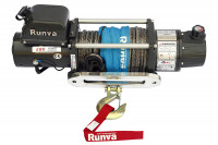 Лебёдка электрическая двухскоростная 12V Runva EWD10000USR lbs 4500 кг (синтетический трос)